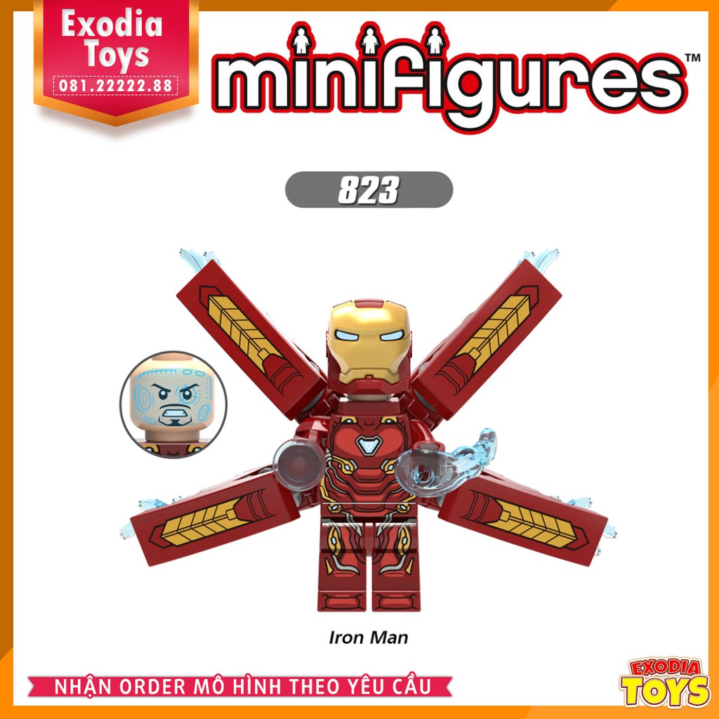 Xếp hình minifigure nhân vật siêu anh hùng Marvel Agenver Infinity War - Đồ Chơi Lắp Ghép Sáng Tạo - X0187