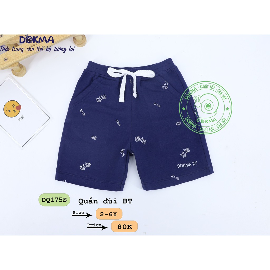 Dokma - Quần short BT 2-6y chất đẹp DQ175