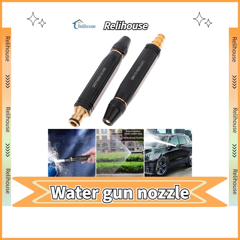 RELI Đầu vòi tăng áp đa năng Vòi phun tăng áp bằng đồng tưới cây - rửa xe cực mạnh