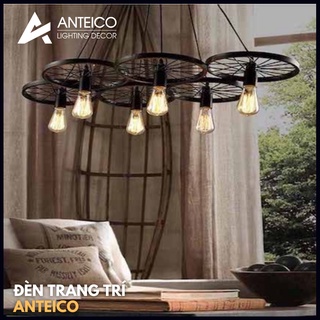 Đèn thả 6 bánh xe trang trí không gian đẹp mắt giá thành rẻ bền bỉ với phong cách vintage cổ điển Anteico giá rẻ