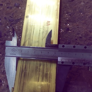Đồng vàng thanh bản 60mm*25mm dài 500mm