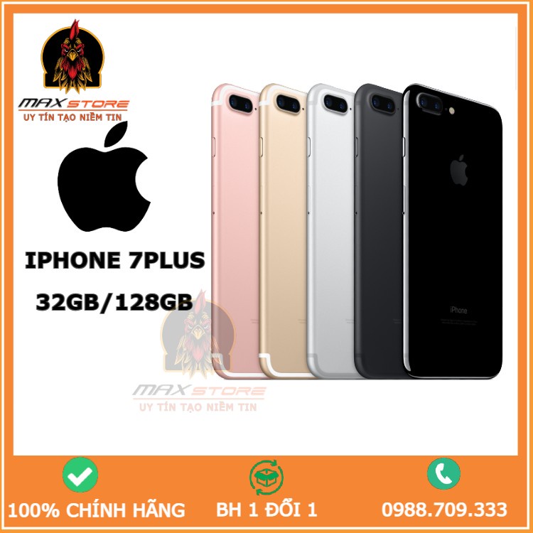 Điện thoại Iphone 7Plus lock 32/128/256 zin đẹp 99% MAX STORE