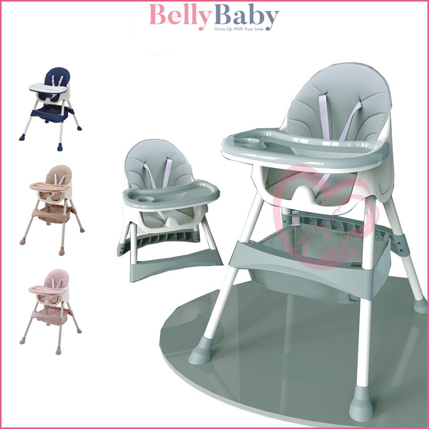  Ghế Ăn Dặm Belly Baby Thiết Kế Cao Cấp Full Phụ Kiện, Lắp Đặt Dễ Dàng