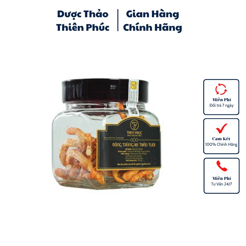 Đông trùng hạ thảo Thiên Phúc nấm tươi lọ 100gr