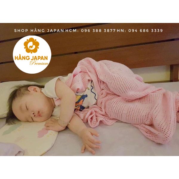 Chăn lưới sợi tre siêu mềm xuất Anh Mamas &amp; Papas size 100x150cm chống ngạt hơi siêu thoáng mát