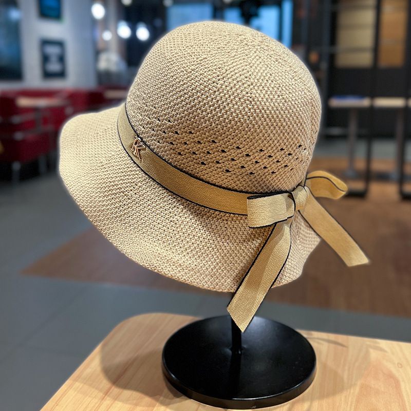 Nón Chống Nắng Đi Biển Tag KK Nơ Nhỏ Xinh Xắn