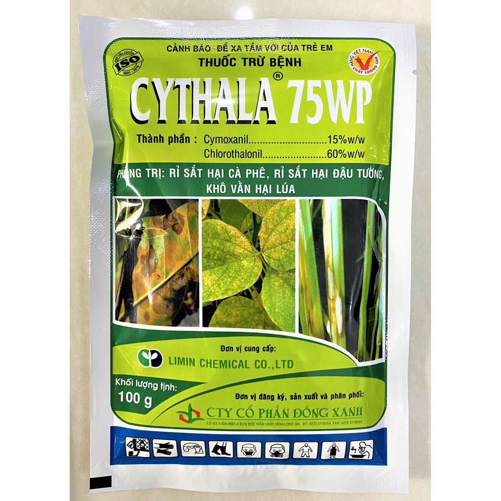 CYTHALA 75WP (Gói 100g) Chuyên rỉ sắt cà phê, đậu tương, khô vằn cây lúa