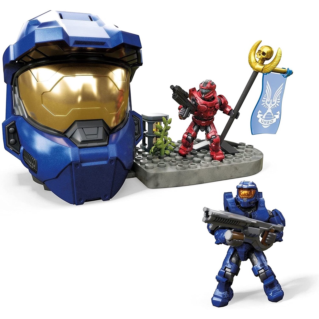 Mega construx halo hộp màu xanh dương