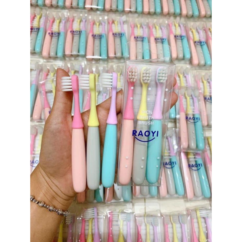 Set 3 bàn chải đánh răng cho bé Nhim1110