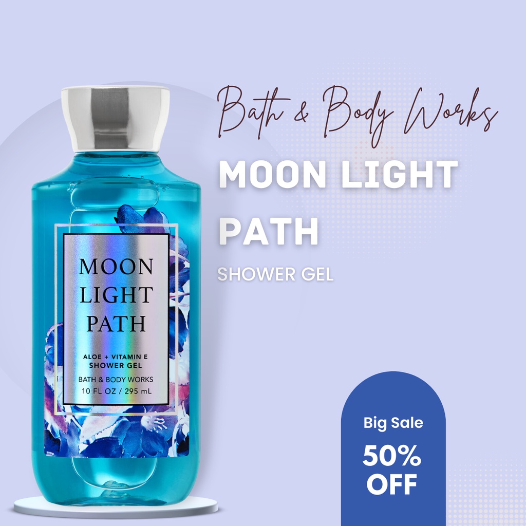 Sữa tắm Bath & Body Works Moonlight Path Shower Gel Giúp Làn Da Mịn Màng Thơm Mát Chai 295 ml