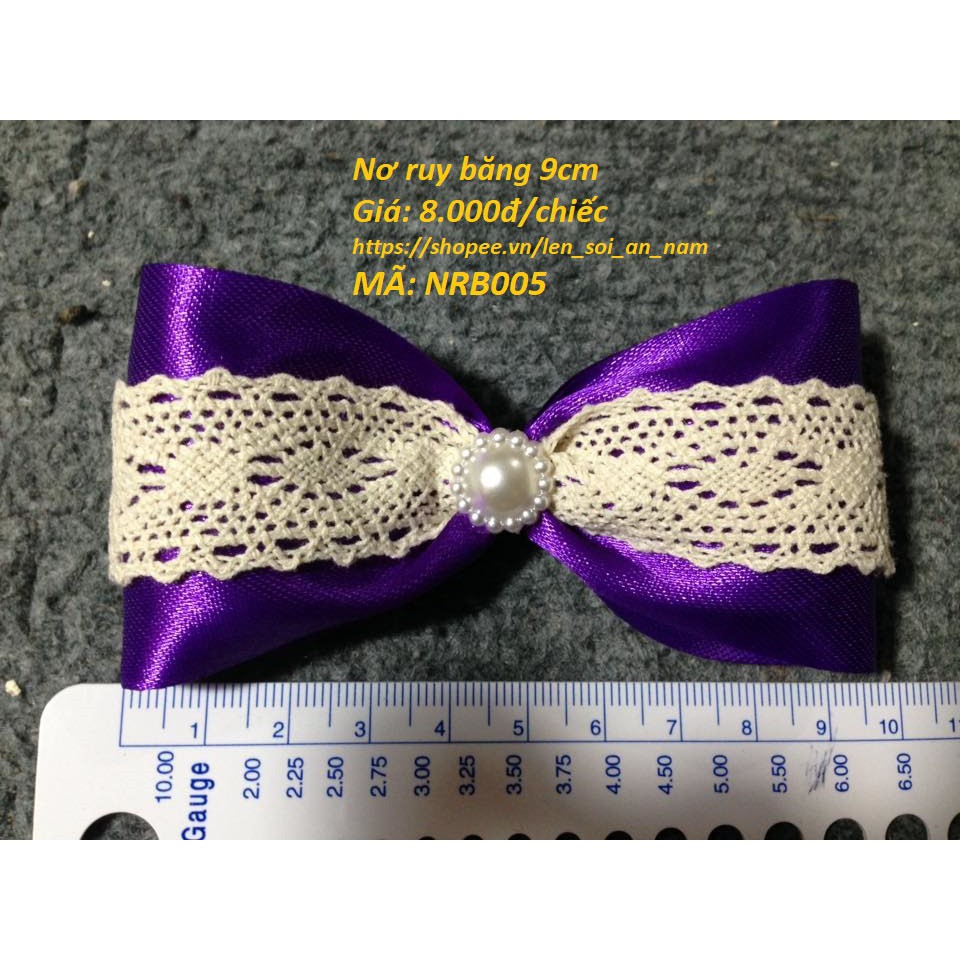 Nợ Lụa Ruy Băng Ren 9cm - Nơ trang trí - Phụ Kiện Thủ Công Handmade