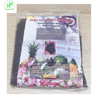 Phân Cá - Humic Dạng Viên, Round-Mic Fish Fertilizer, Made In Korea, Khối Lượng: 600g