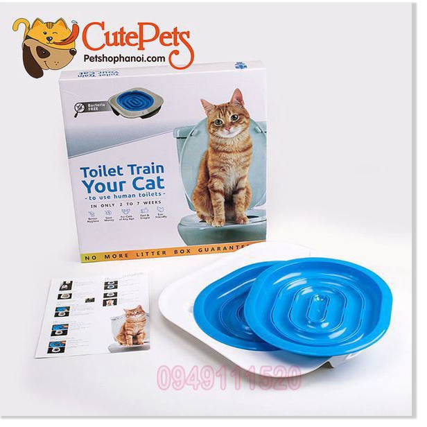 [Mã giảm mỹ phẩm chính hãng] Dạy mèo vệ sinh bồn cầu Toilet Train Cao Cấp - Cutepets