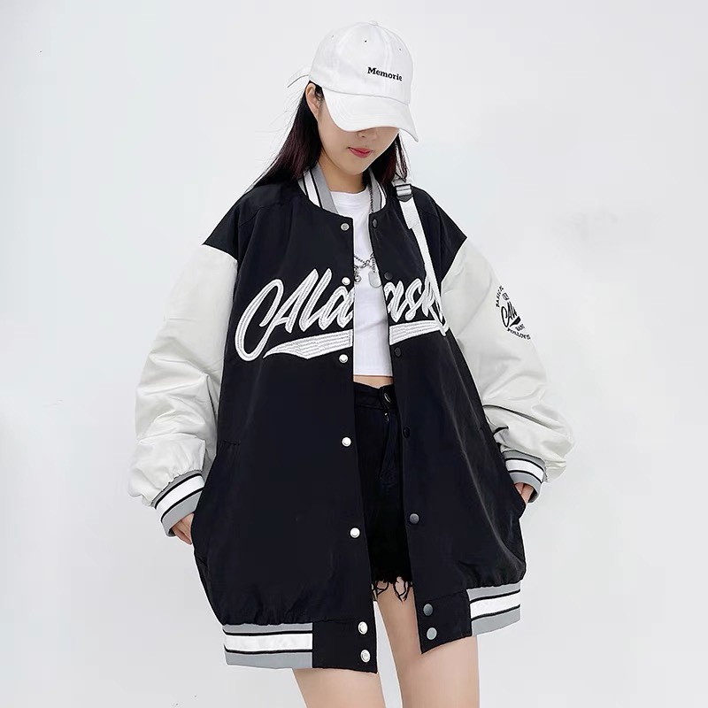 Áo Bomber PHỐI TAY RUBY HOUSE86, áo khoác dù 2 lớp FROM TO, UNISEX nam nữ mặc được ẢNH THẬT HOT HIT