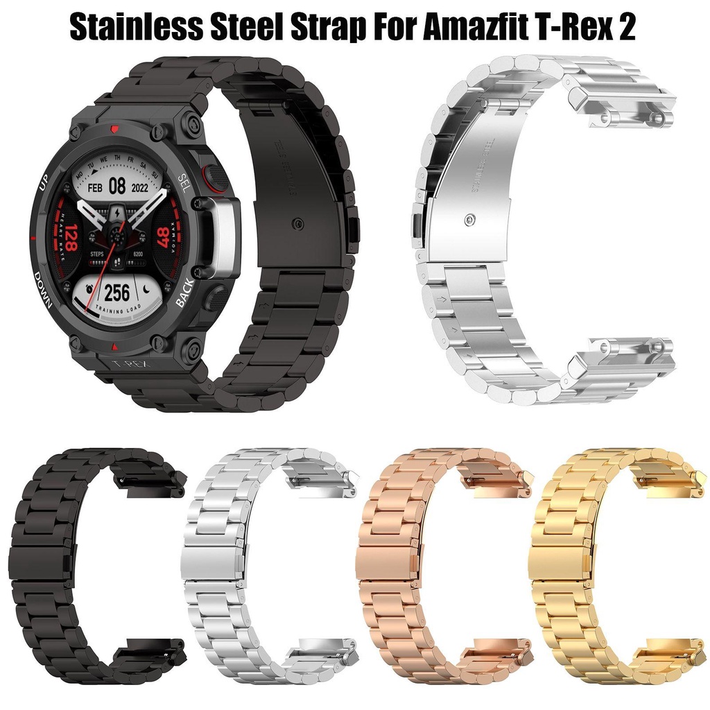 BTLIMER Dây Đeo Inox Cho Đồng Hồ Thông Minh Amazfit T-Rex 2