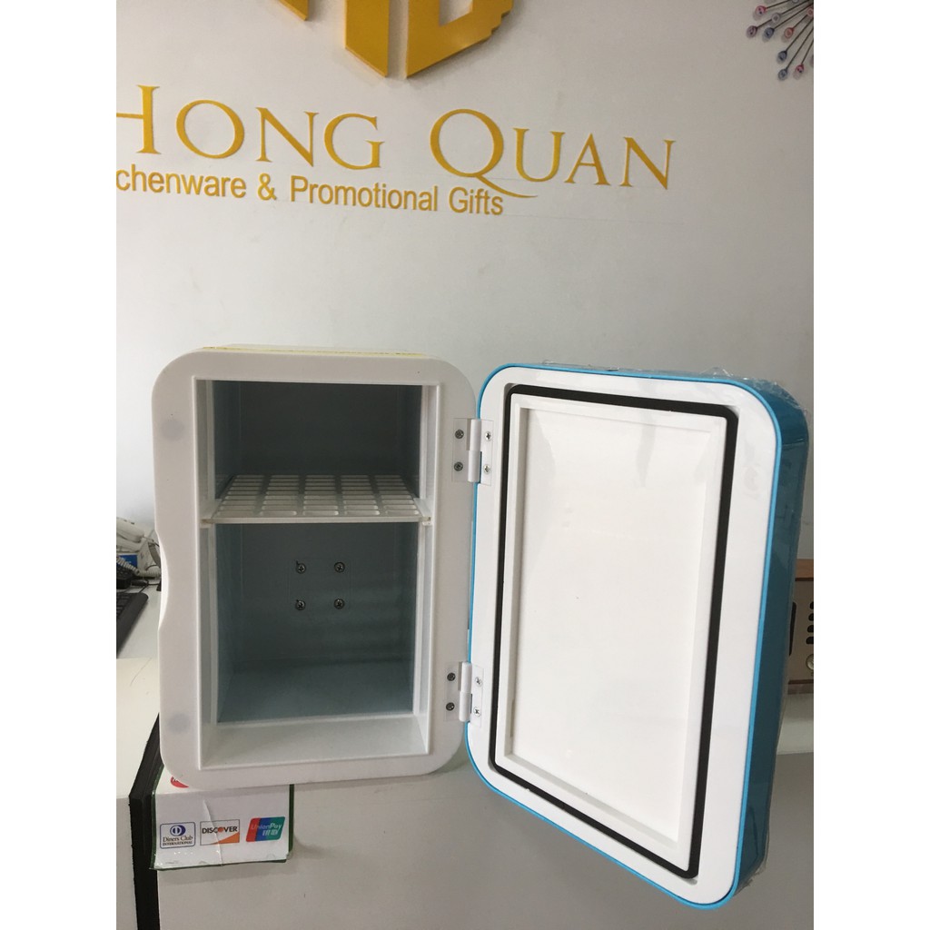 TỦ LẠNH MINI HUYNDAI 6L SỬ DỤNG TRONG Ô TÔ, LÀM LÀNH NƯỚC UỐNG, BẢO QUẢN MỸ PHẨM