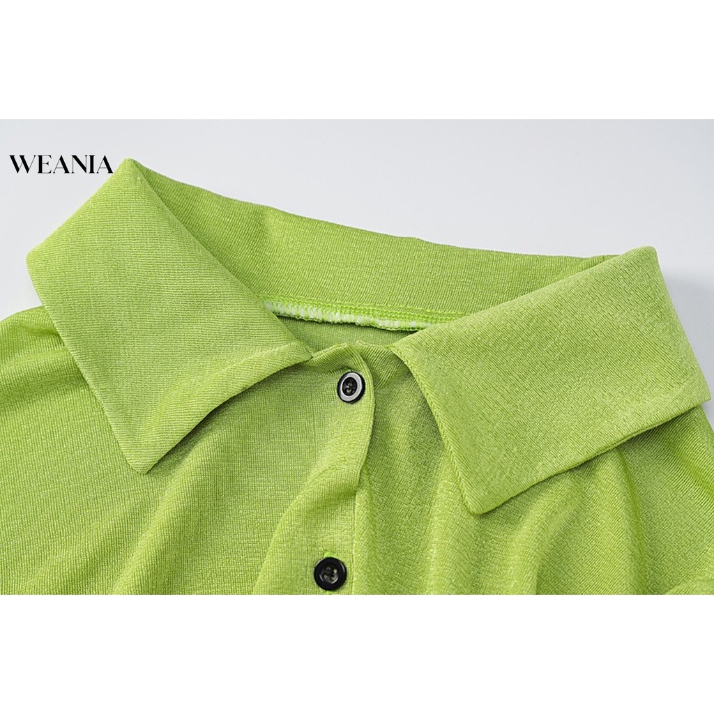 Áo Sơ Mi Cổ Bẻ Cài Nút Phong Cách Thời Trang Đường Phố Mới Cho Nữ