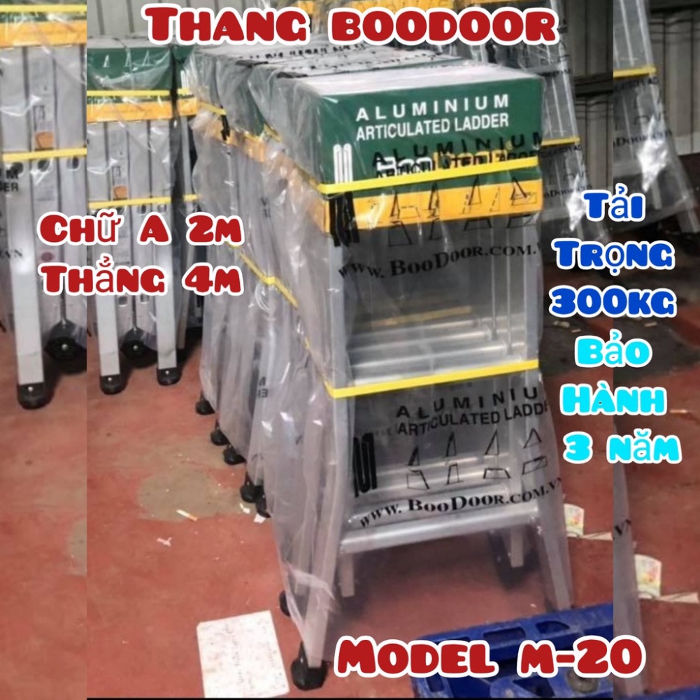 THANG NHÔM GẤP KHÚC 3 BẬC BOODOOR