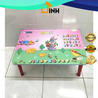 Bàn học gấp gọn Qui Phúc, Bàn học ngồi bệt chân nhựa 40x60, 50x70