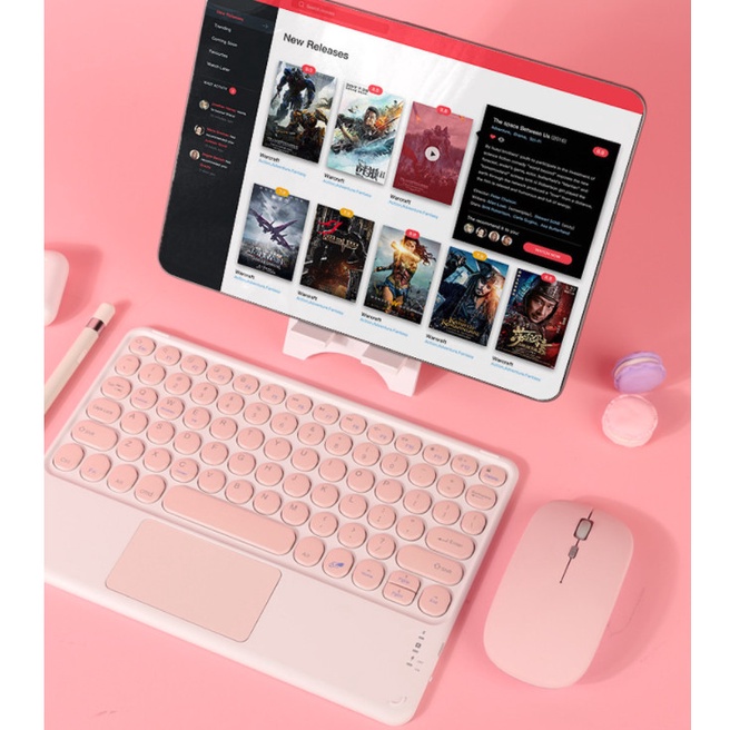Bàn Phím Bluetooth và Chuột Bluetooth DITECH 10 Inch có cảm ứng Cho Máy Tính Bảng,Bút cảm ứng ipad - HATECH66