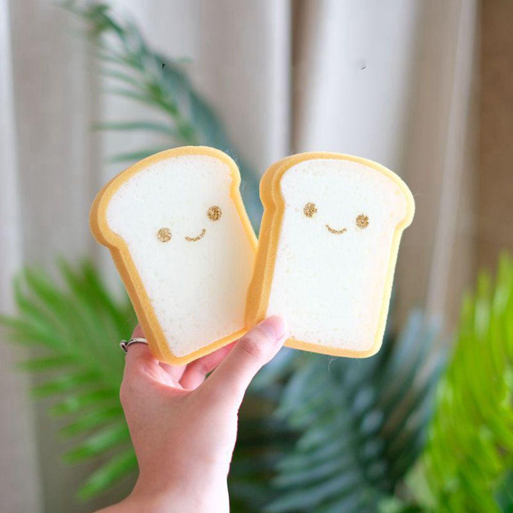 AUGUSTINE Dishwashing Sponge Cute 2PCS Double-sided Decontamination Kitchen Accessories Strong Water Absorption Scrubber