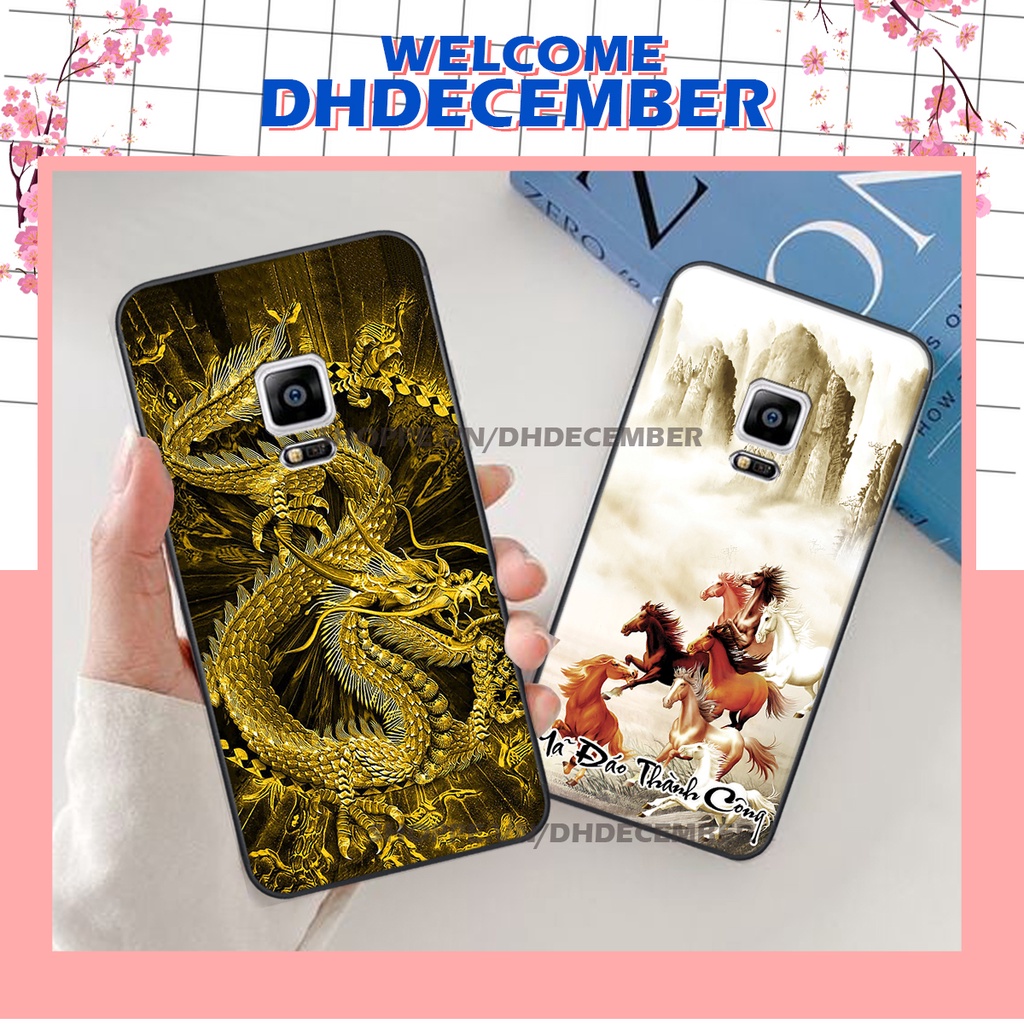 Ốp lưng Samsung Galaxy NOTE 4 in hình thư pháp tâm an vạn sự an ,mã đáo thành công SIÊU CHẤT