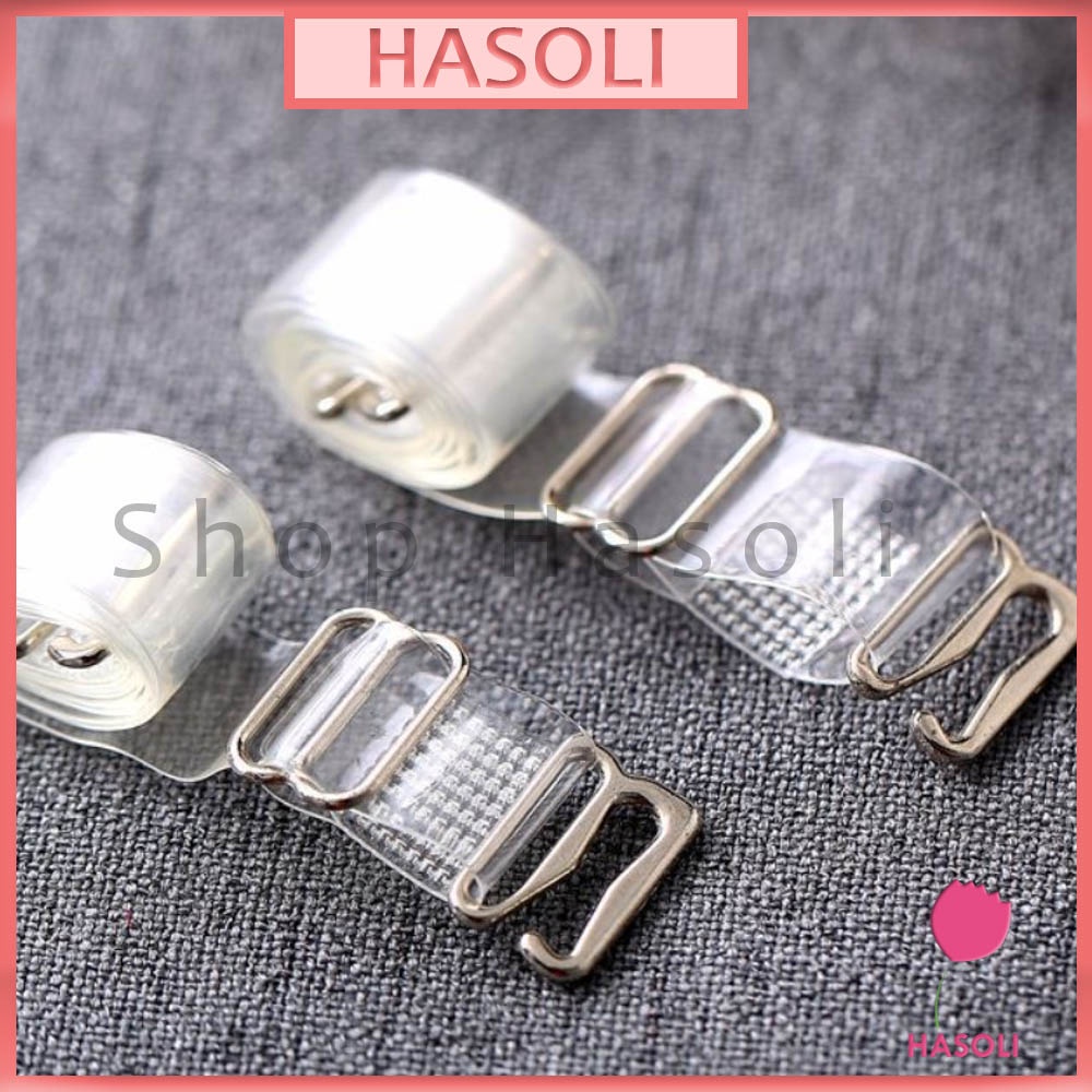 2 Dây Áo Trong Suốt Sợi Dẹt Hàn Quốc AL33