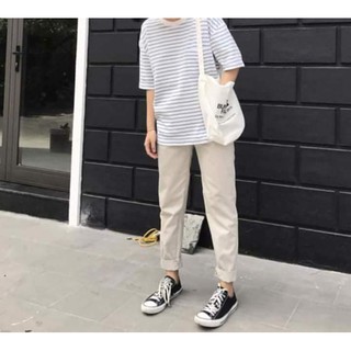 Quần baggy kem kaki - Basic pants unisex