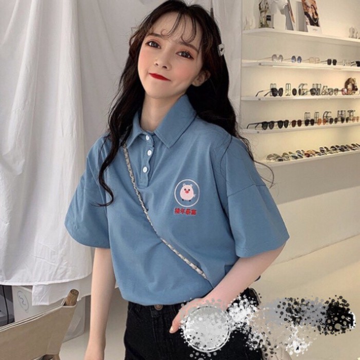 Áo Thun Polo Nam Nữ, Áo Phông Unisex Form Rộng Freesize 40kg - 55kg | BigBuy360 - bigbuy360.vn