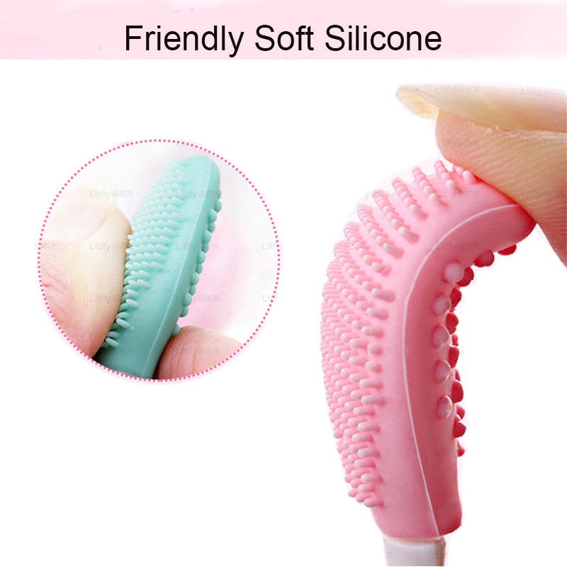 [Hàng mới về] Bàn Chải Rửa Mặt Mát Xa Loại Bỏ Tế Bào Da Chết Chất Liệu Silicon