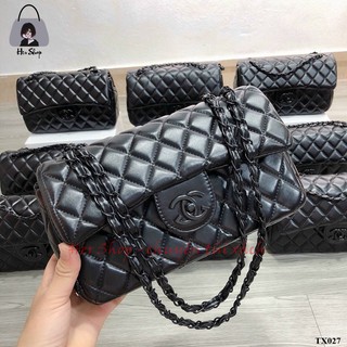 Túi xách nữ💖FREESHIP💖 Túi Xách Kẹp Nách Classic Full Đen Size 25