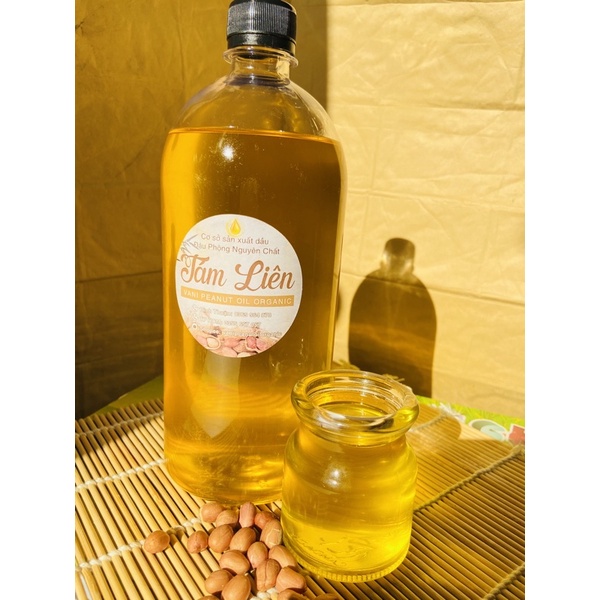 Dầu đậu phộng  nguyên chất  thơm, béo, sánh,rất tốt cho trẻ em,  ăn dặm , người ăn eat clean, healthy