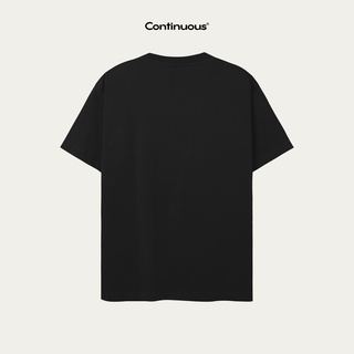 Áo thun Continuous - CTNS - STICKER - VẨY SƠN/ Black