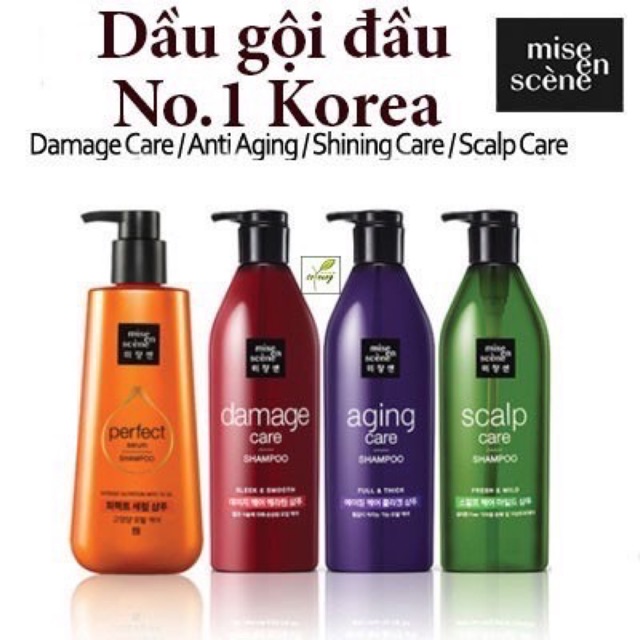 Dầu Gội - Xả Chăm Sóc Tóc Hư Tổn Mise En Scene Perfect Hair