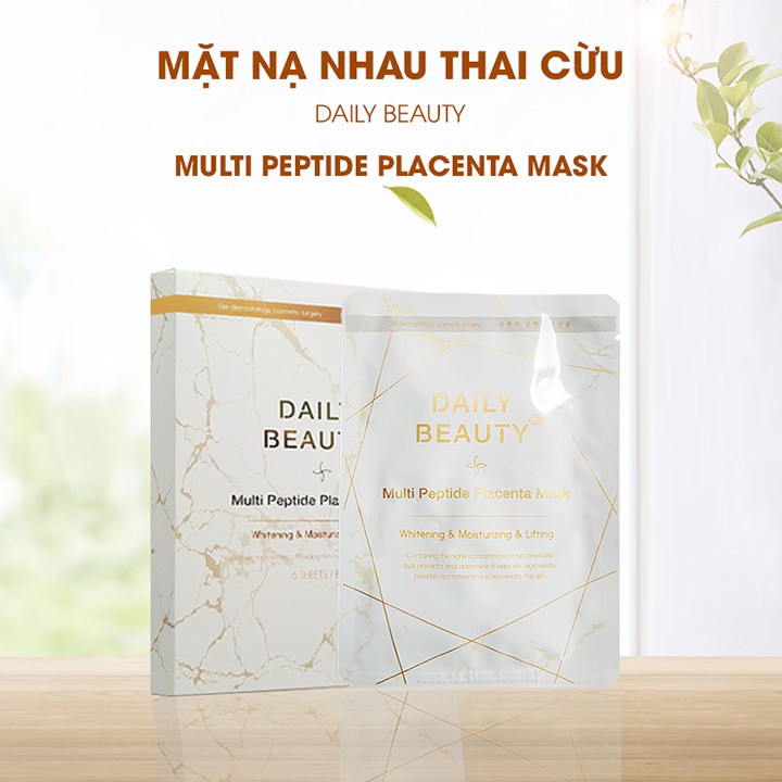 [LB COSMETICS] [1-6 MIẾNG] MẶT NẠ NHAU THAI CỪU MULTI PEPTIDE PLACENTA MASK - HÀNG CHÍNH HÃNG