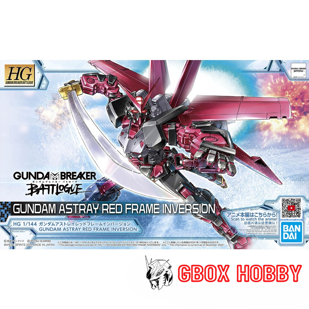 Gundam HG Astray Red Frame Inversion Breaker Battlogue HGBB 10 Bandai 1/144 Mô hình nhựa lắp ráp