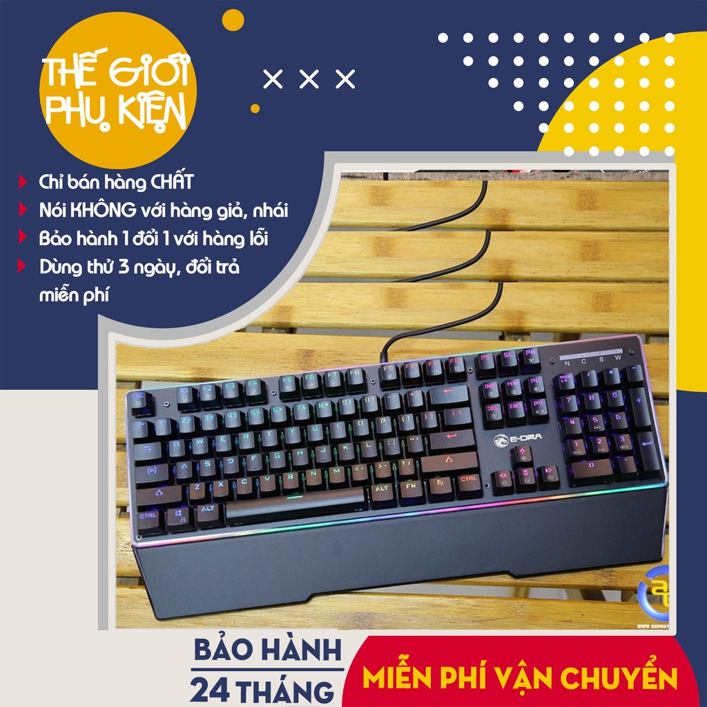 [Hàng Chính Hãng] Bàn phím cơ quang gaming E-Dra EK308 RGB Plus, Bàn phím cơ quang  game E-Dra EK308 RGB Plus