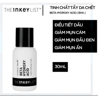 Tinh chất tẩy da chết, làm sạch lỗ chân lông THE INKEY LIST BETA HYDROXY ACID BHA EXFOLIATING SERUM, BHA