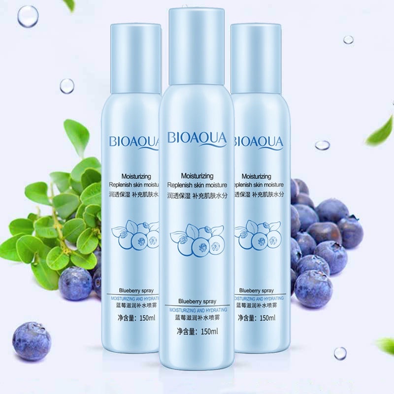 [MỚI VỀ] Xịt khoáng Bioaqua 150ml hương việt quất xanh bueberry cấp ẩm dưỡng ẩm nhanh cho da