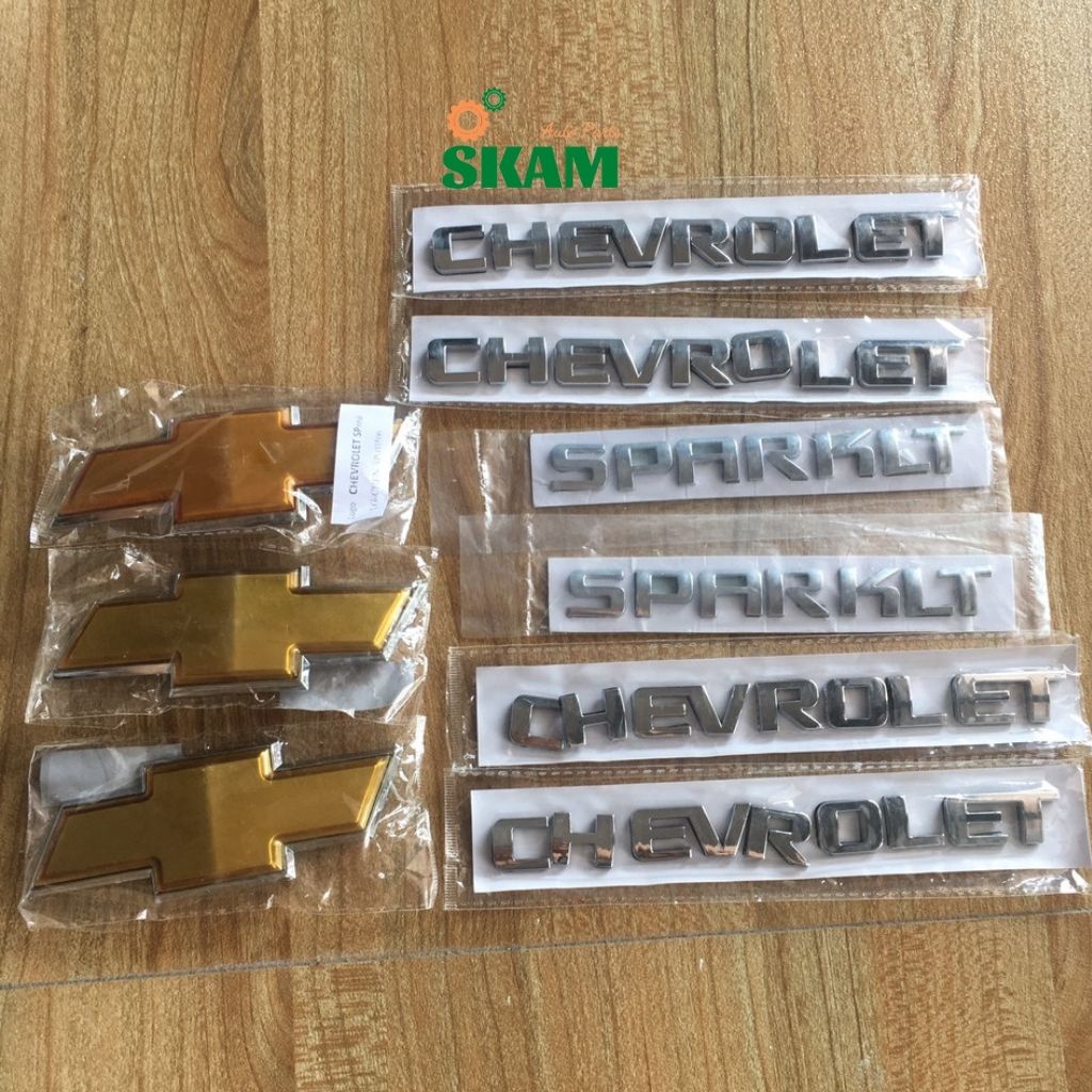 Tem dán - Decal - Logo chữ nổi CHEVROLET SPARK - Skam Autoparts