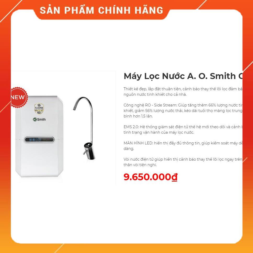 Máy lọc nước AOSmith G1 | G2 [Hàng chính hãng - BH 2 năm ]