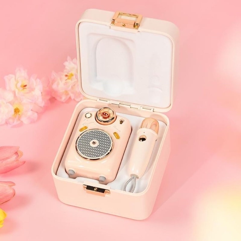 Loa Bluetooth Divoom Fairy-Ok công suất 10W kết hợp micro karaoke đa năng - Hàng chính hãng
