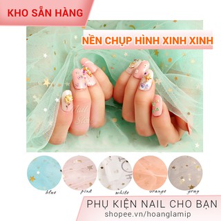 TẤM LƯỚI CHỤP HÌNH LOOKBOOK MÓNG TAY NGÔI SAO - NỀN CHỤP MẪU MÓNG NAIL SPA