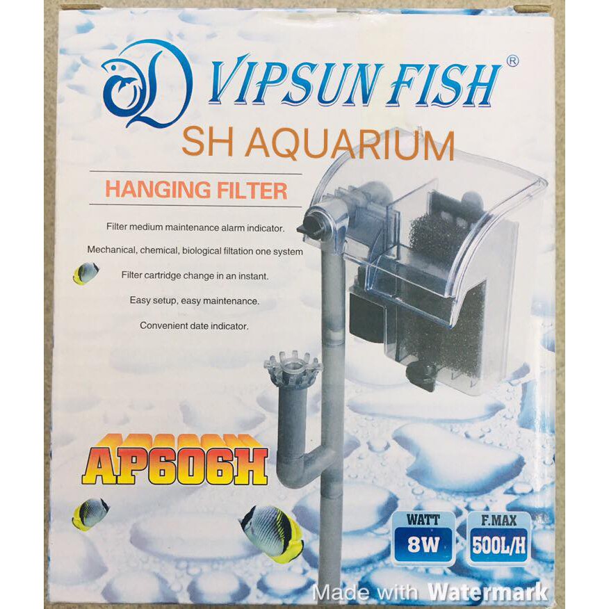 Lọc thác cho bể cá cảnh, thủy sinh Vipsun Fish AP606H