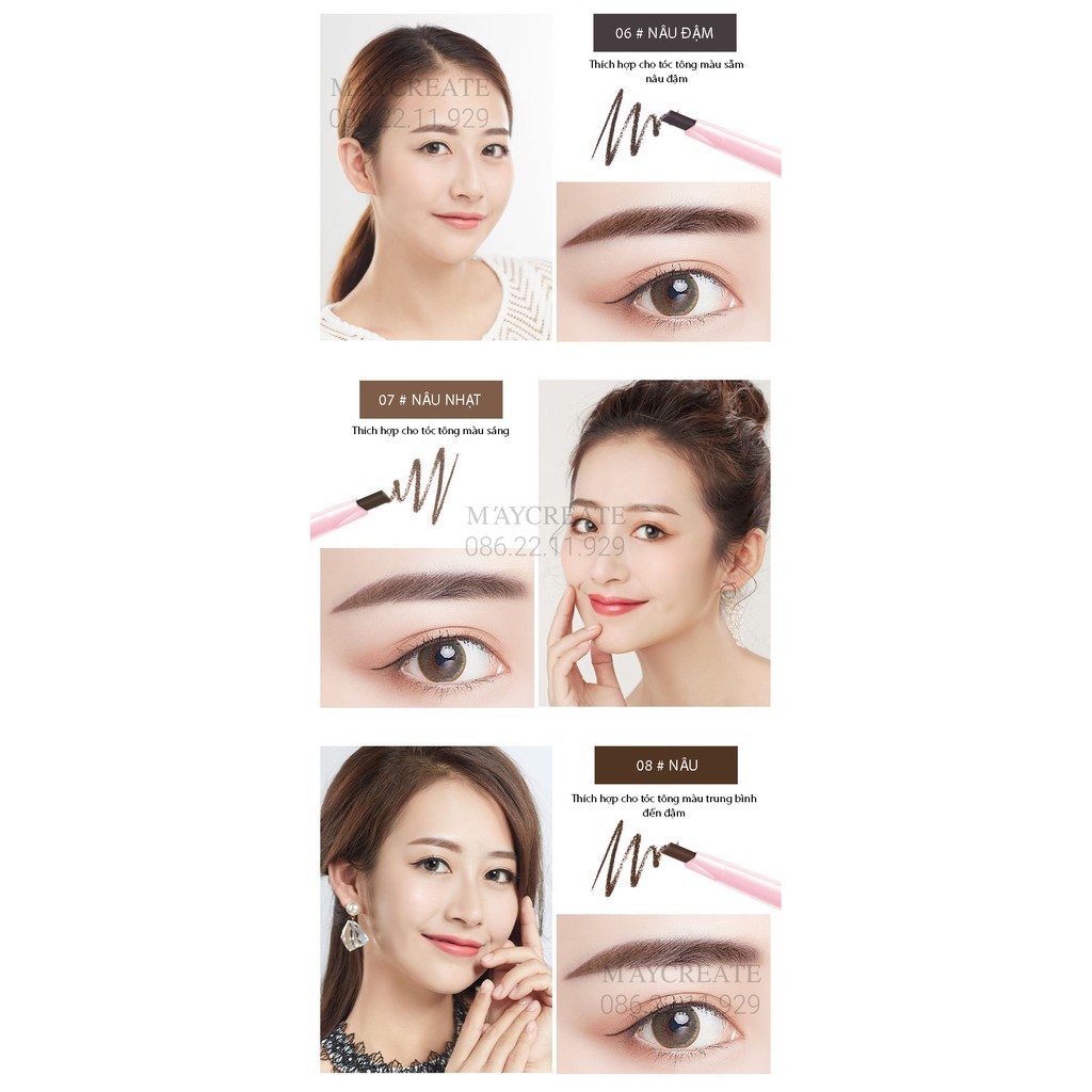 Chì Kẻ Mày Hai Đầu Maycreate Hàng Nội Địa Trung. | BigBuy360 - bigbuy360.vn