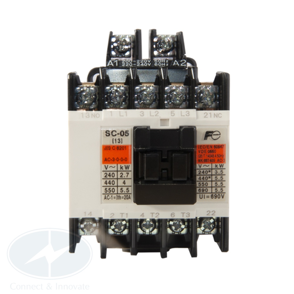 Contactor Fuji Electric SC-05 12A, 1NO + 1NC