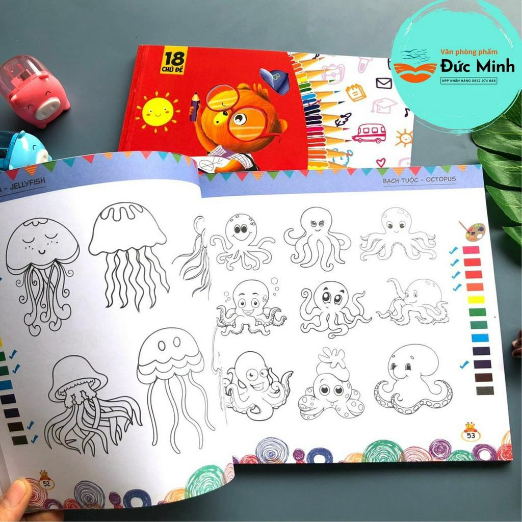 Tô Màu Sáng Tạo IQ+ (phát triển tư duy song ngữ Việt - Anh)