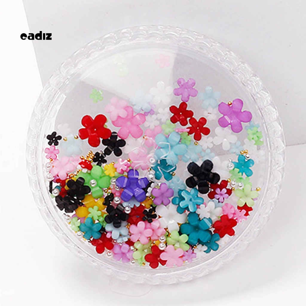 Phụ Kiện Trang Trí Móng Tay Hình Hoa 3D DIY Bằng Nhựa Resin