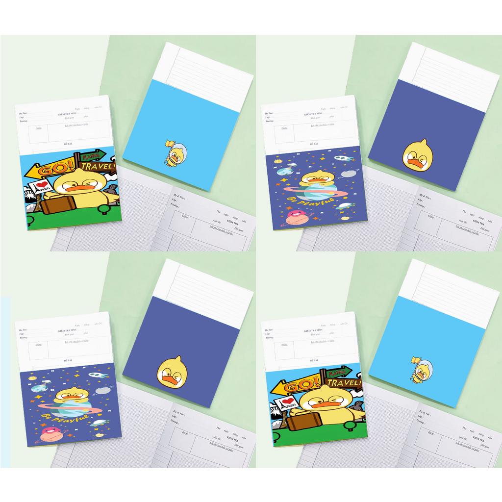 Tập giấy kiểm tra vịt dake duck nomo duck GOT7 MAMAMOO ITZY RED VELVET kẻ ngang 20 tờ GKT9 thần tượng idol kpop