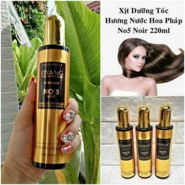 Xịt Dưỡng Tóc Uốn Nhuộm  Hương Nước Hoa Pháp NO5 ,Phục Hồi Tóc